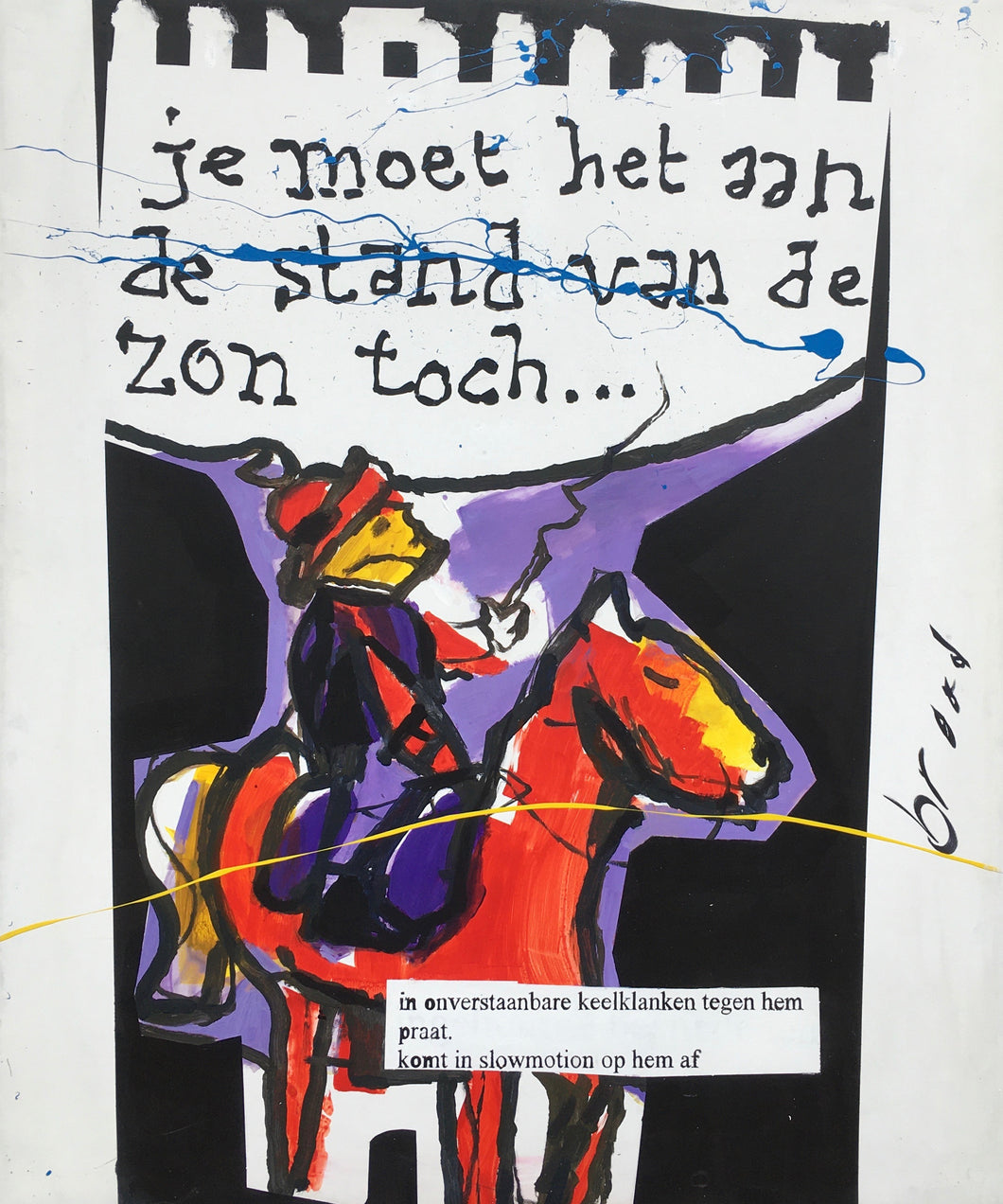 Herman Brood, Stand van de zon, schilderij